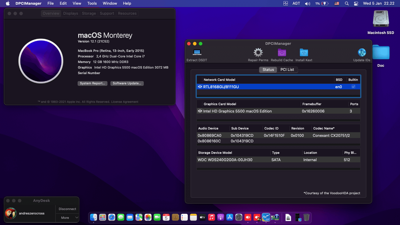 Asus A455LN WX030D 3rd [Broadwell   Intel HD 5500]   OpenCore 1